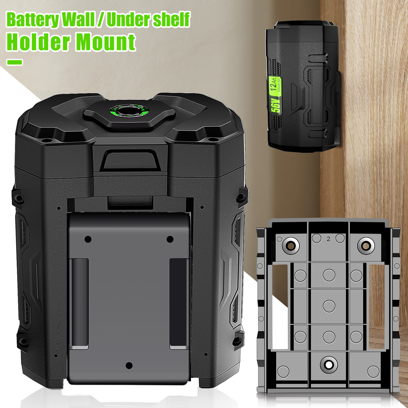 2 PACK 12AH Battery For EGO 56V 56Volt BA5600T POWER+ Lithium Ion BA2240 BA2800T