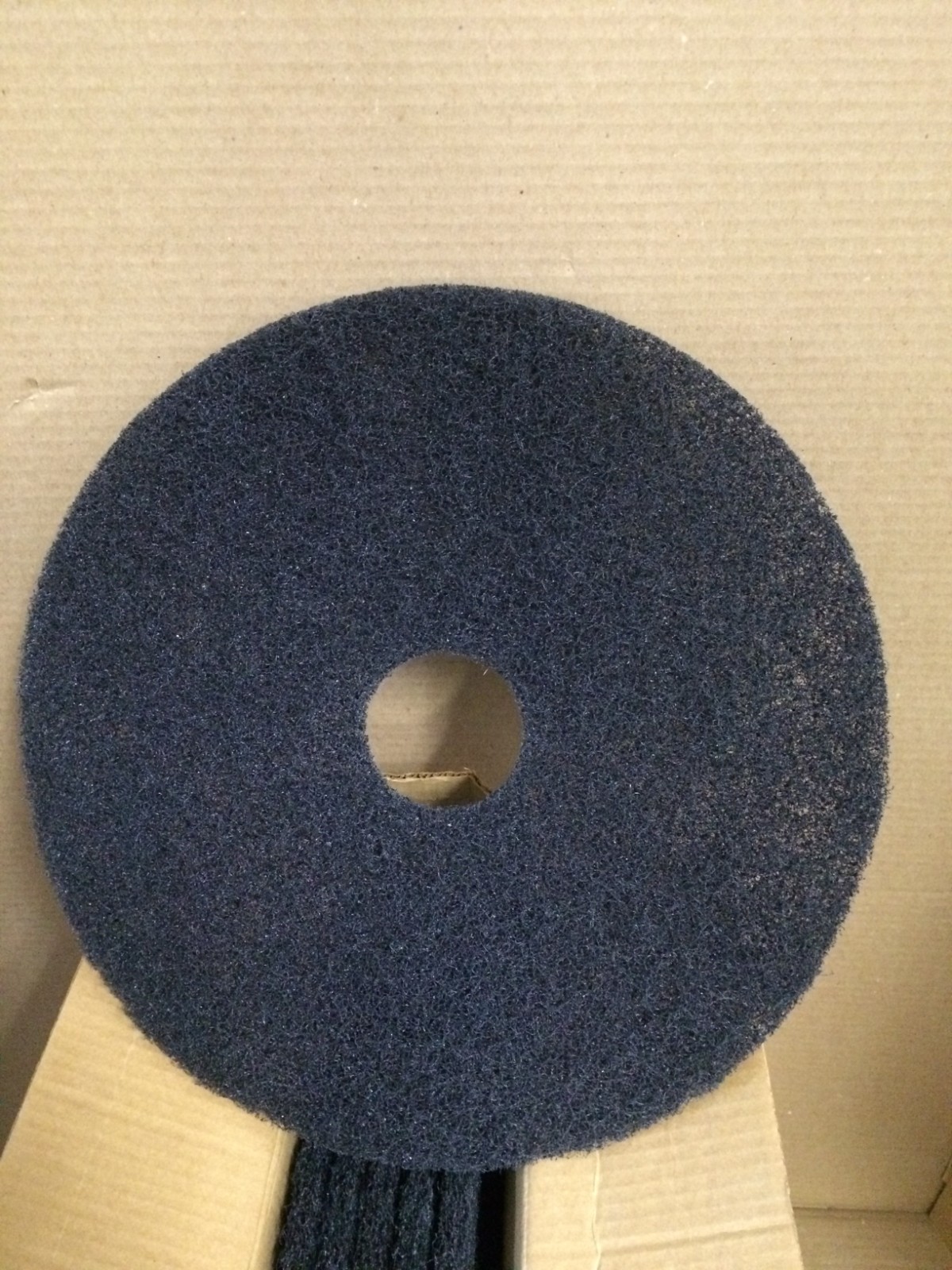 (QTY 6) 17in/17" Floor Maintenance Black Stripper Pads, Made in USA