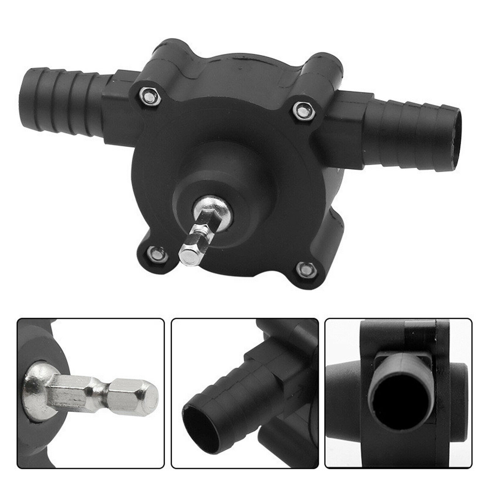 Home Electric Drill Drive Self Priming Pump Water Oil Fluid Transfer Pumps Tools