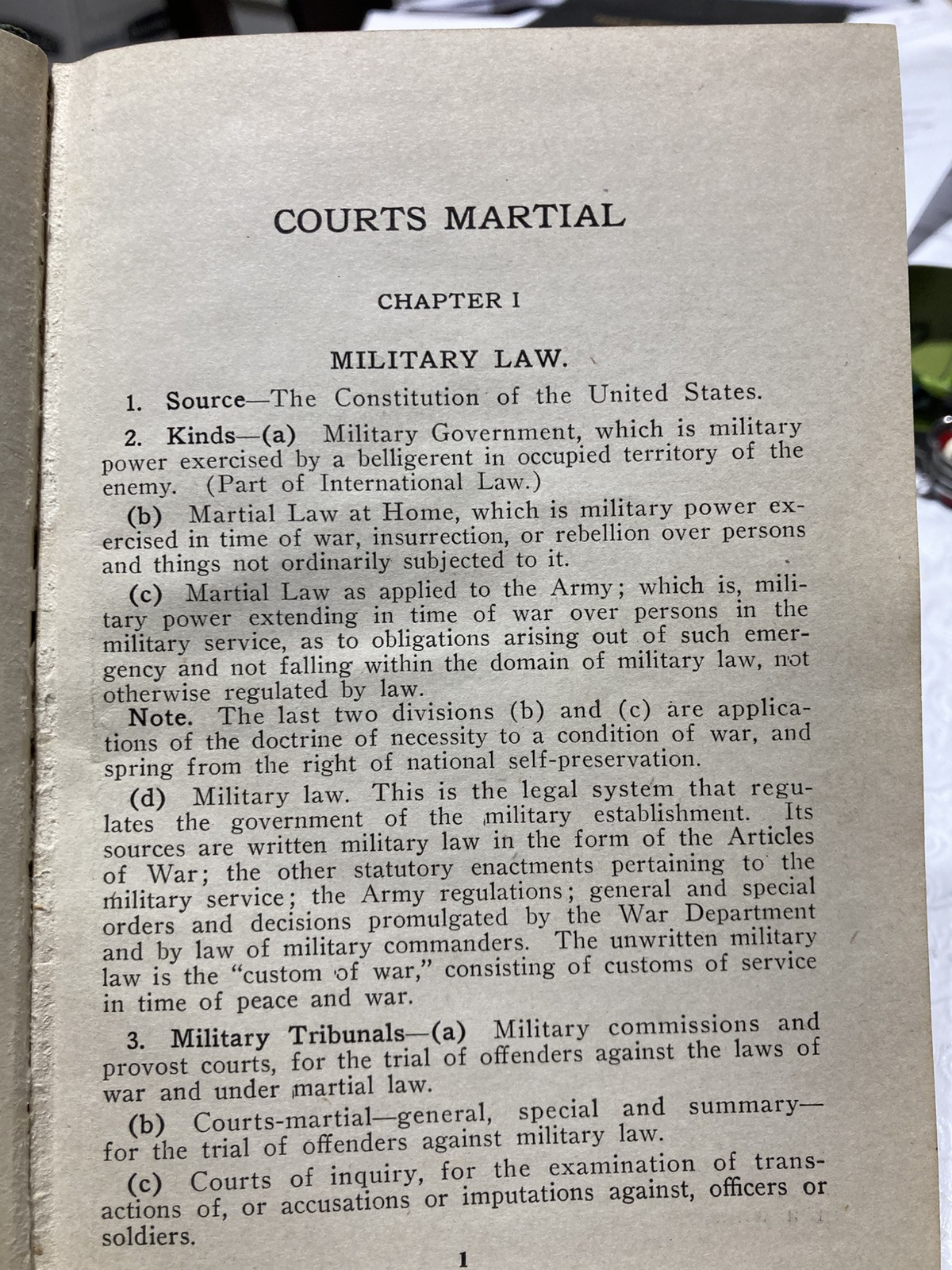 An Officer's Notes, Captain Ralph Parker U.S. Cavalry, C. 1917, 2nd Edition VTG