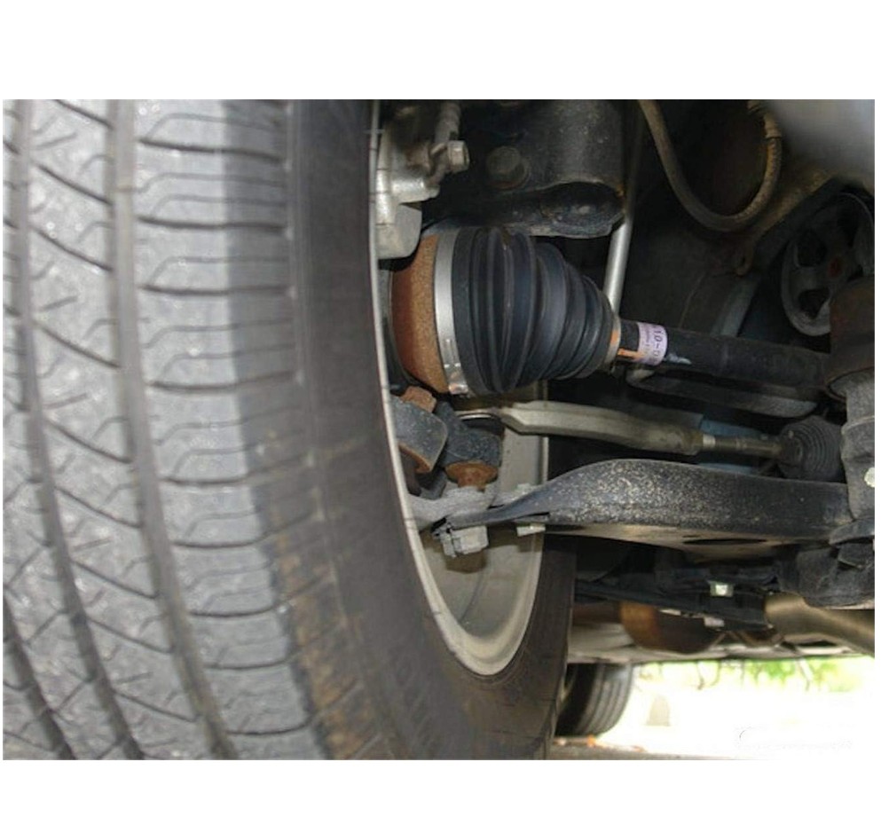 2‌X Car Drive Shaft CV Axle Joint Boot Dust Cover Kit Universal Rubber w/Clamp‌s