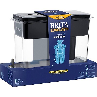 Brita XL 18-Cup BPA Free UltraMax Water Dispenser 1 Filter Black