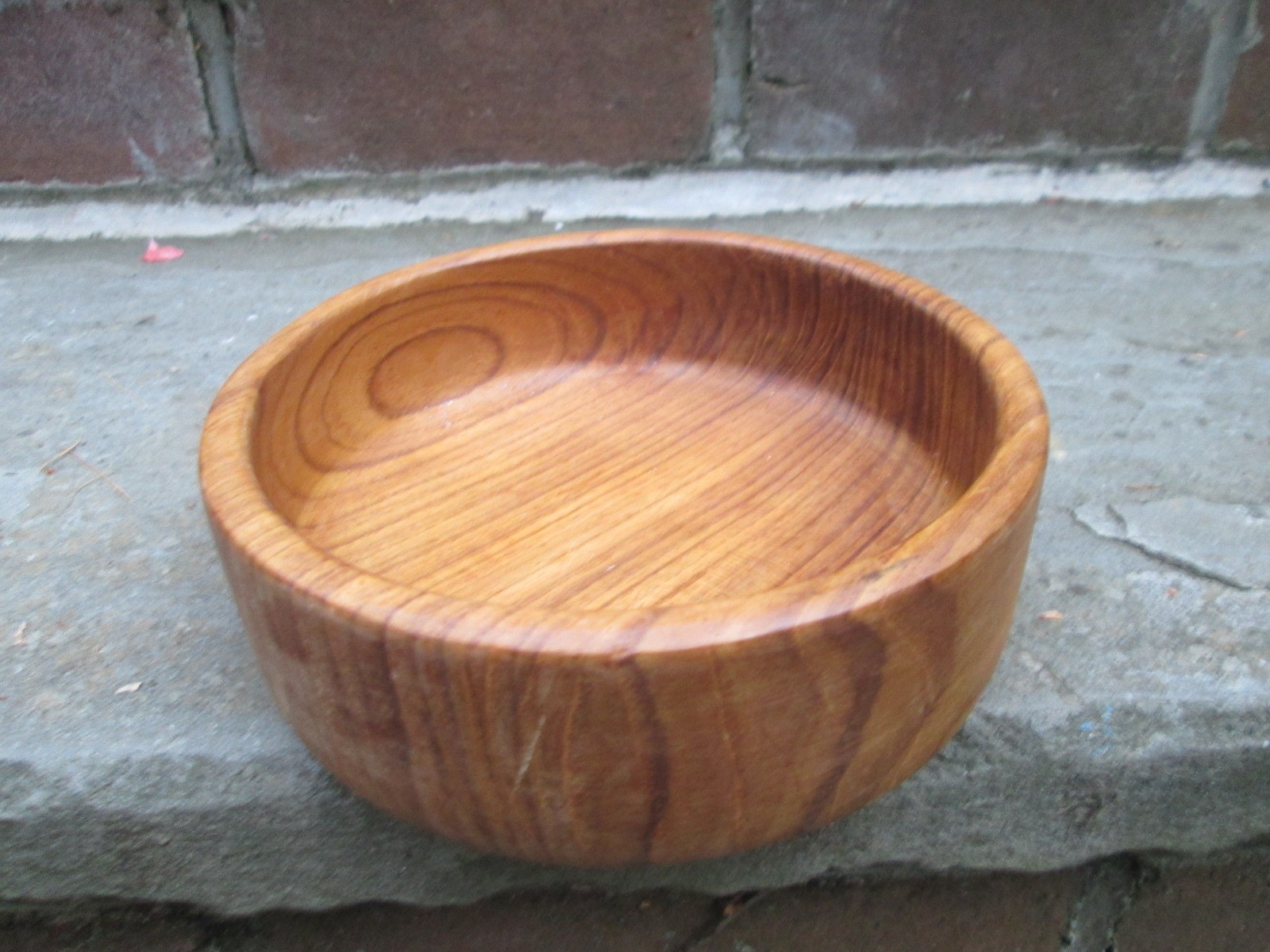 REENACTOR COLONIAL 18TH C WOOD SINGLE MEAL RATIONS BOWL VINTAGE HARD BROWN ROUND