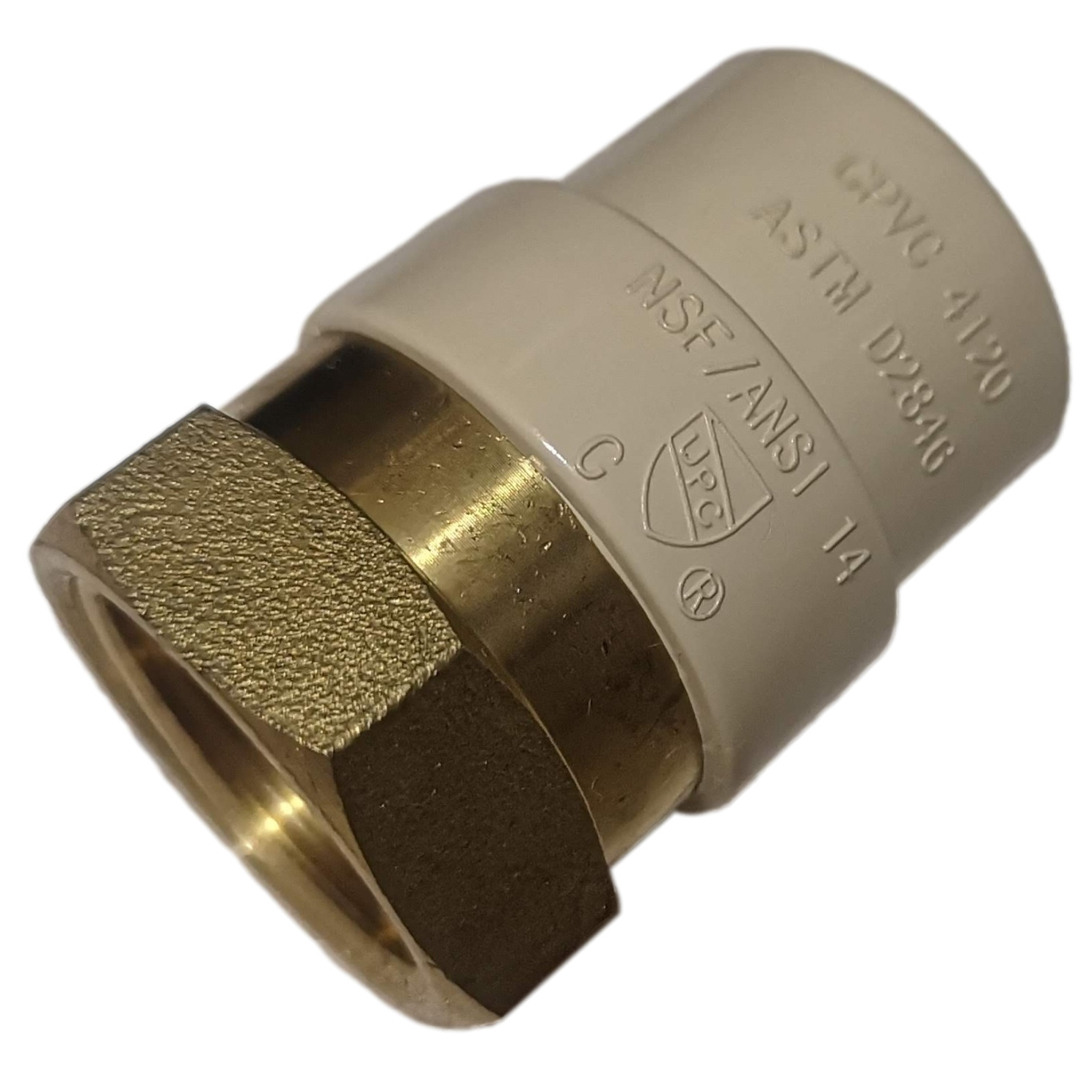 25 Pack XFITTING 3/4" Female NPT x 3/4" CPVC Adapter, Lead Free Brass