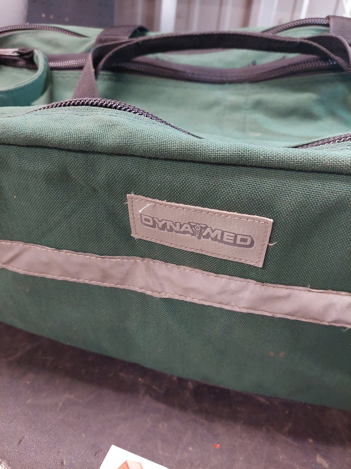 Dynamed Oxygen Cylinder Tank Airway Green Medical Bag