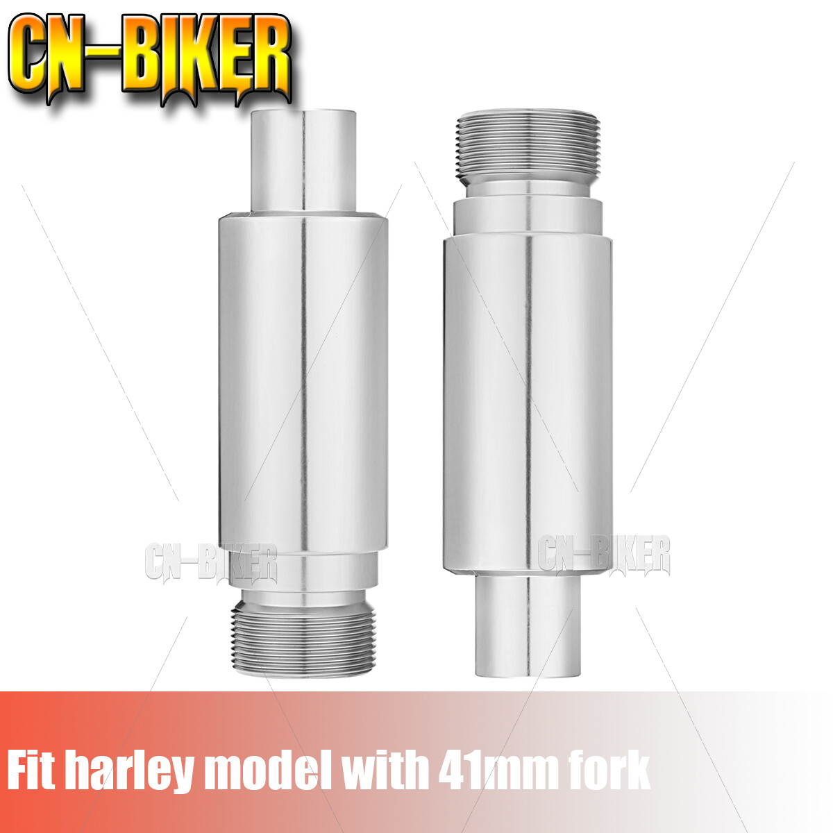 Heavy-Duty 41mm 3" Front Fork Tube Extensions For 86-17 Harley Softail Touring