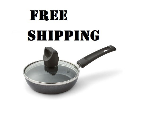 4.5 inch Black T-fal Easy Care Nonstick Cookware, Covered One Egg Wonder Fry Pan