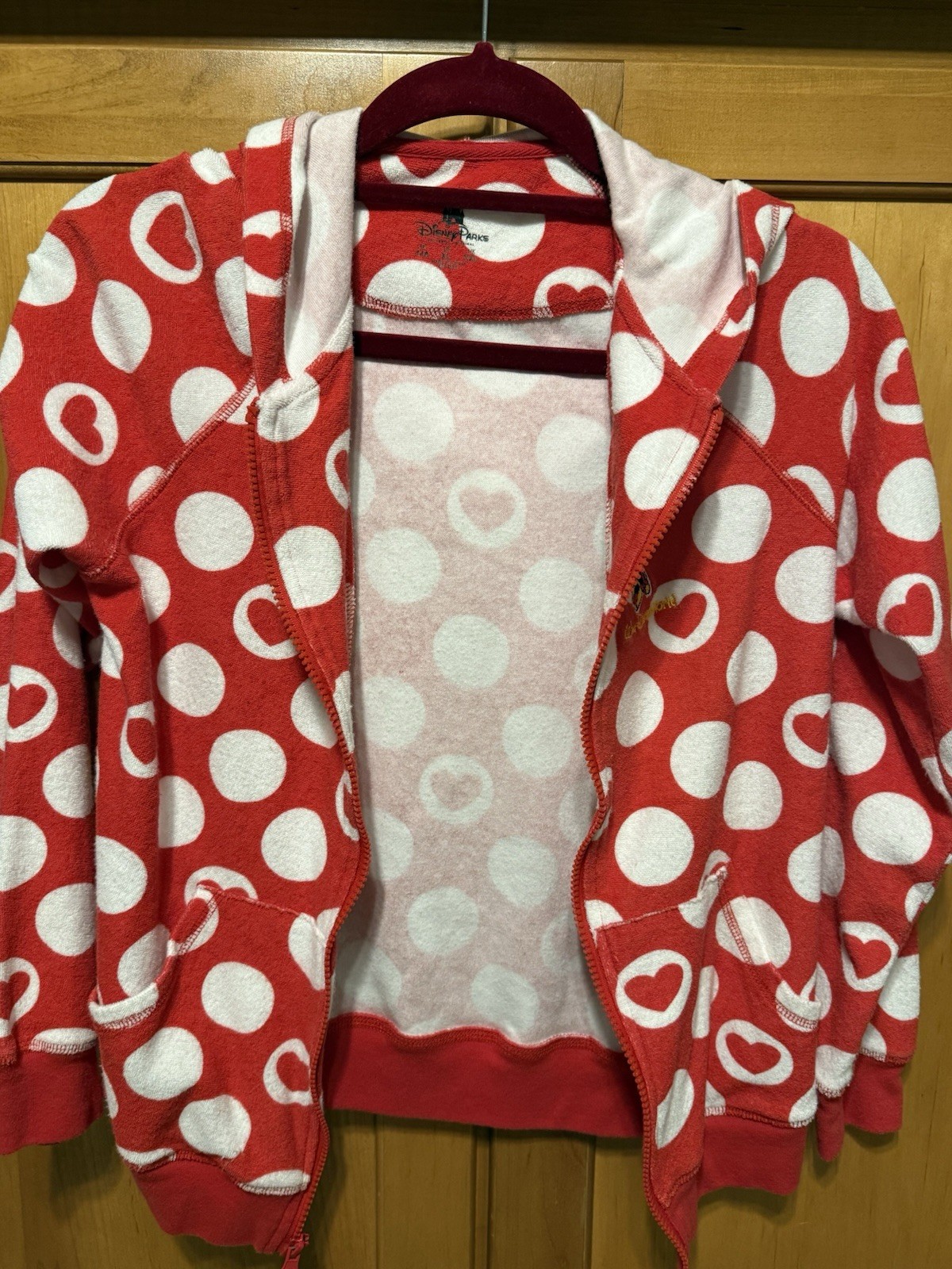 MINNIE MOUSE DISNEY PARKS JACKET SIZE XL Child GREAT FOR POOL