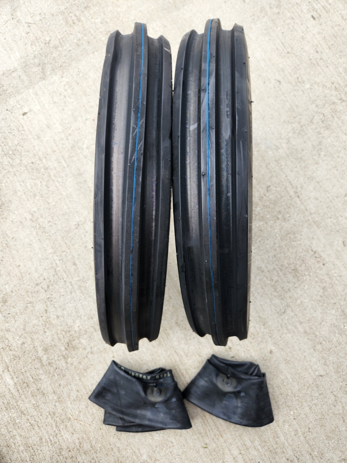 2 - 6.00-16 6P Deestone D401 Tri Rib F-2 TIRES and TUBES DS5125 600-16 600/16  F