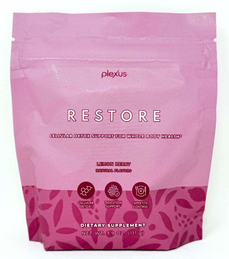 Plexus RESTORE Cellular Detox Digestion Support Appetite Control 3.9 LEMON BERRY