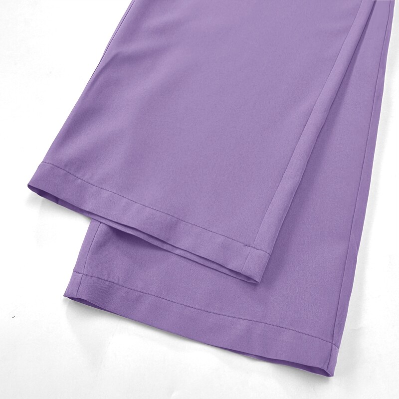 Unisex STRETCH Scrub Set Solid V-Neck Top Not-joger Pant Men Women Nurse Uniform