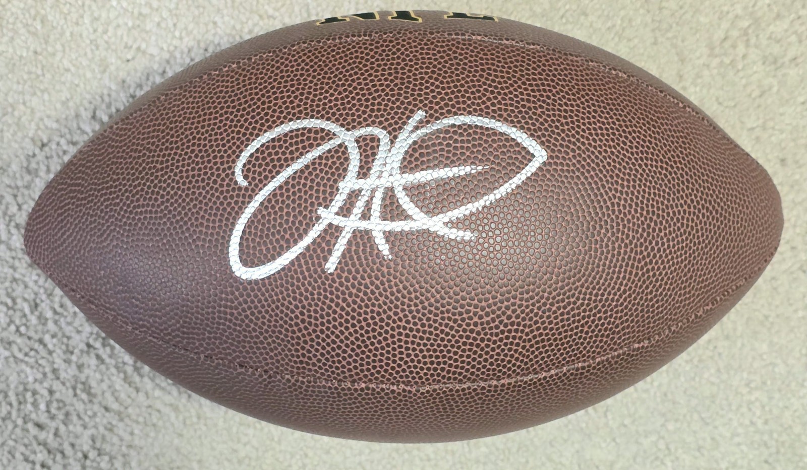 🔥 Jalen Hurts Signed Full Size Football w/COA WOW!  Eagles SB Champ!