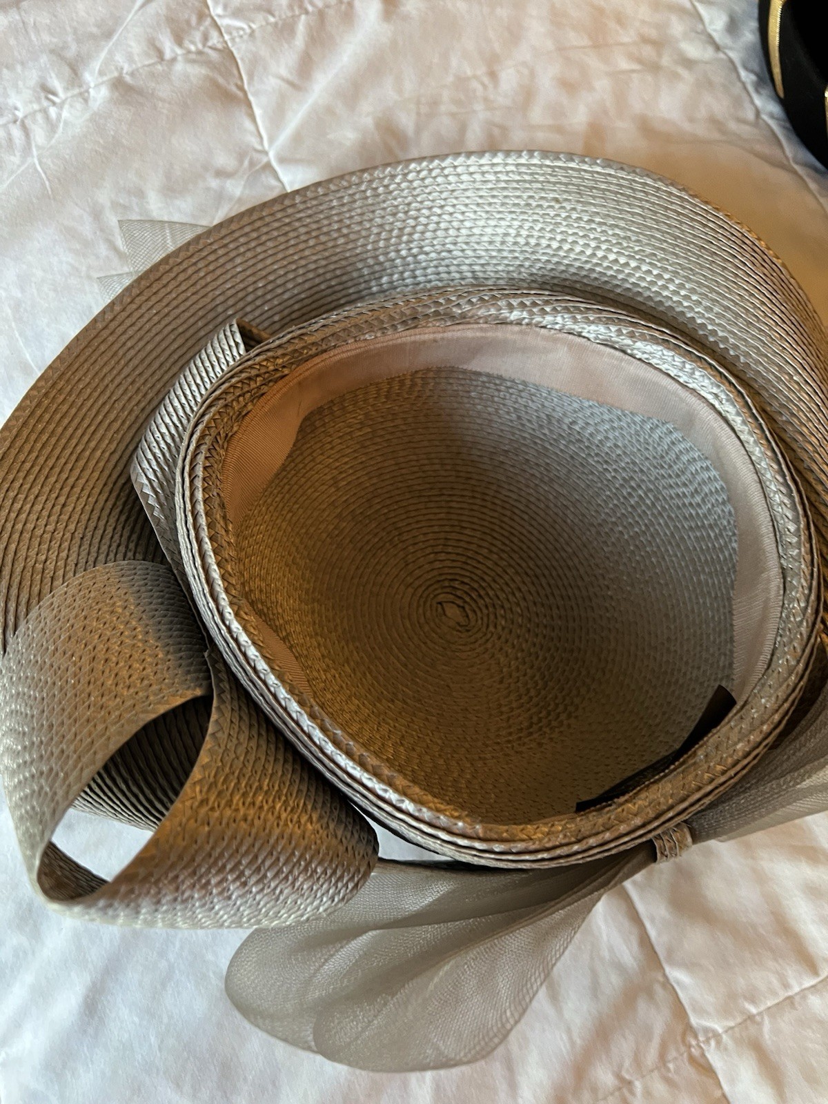 Gray Church Derby Hat Wedding Made USA Ann Marie