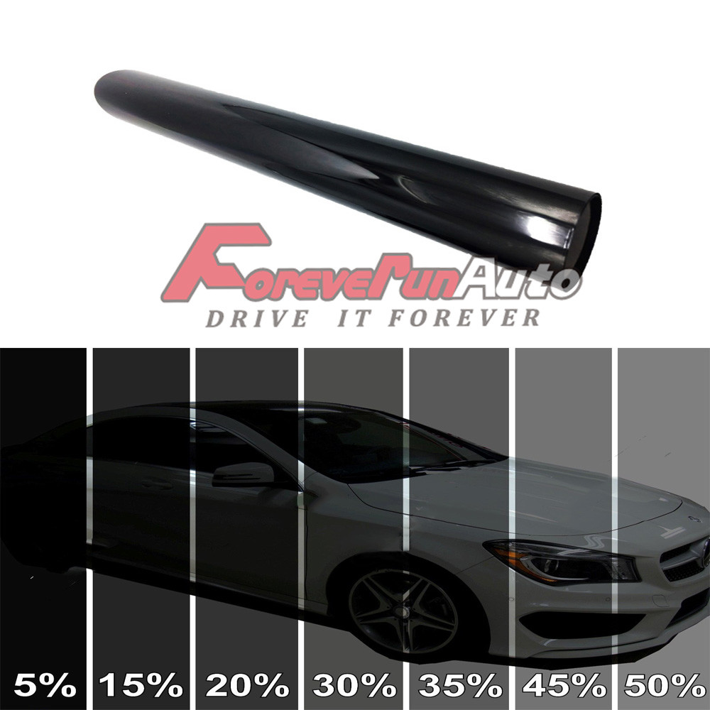 2Ply 20"x10' 20"x100' 40"x100ft Window Tint Film Roll w/ Shades 5%,15%,20%,35%