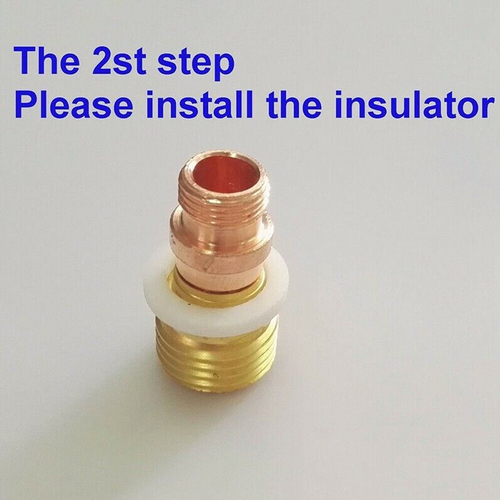 TIG Welding Torch,3/32 Gas Lens #12 Pyrex Cup 2.4mm Collet Kit for WP-17,18,26