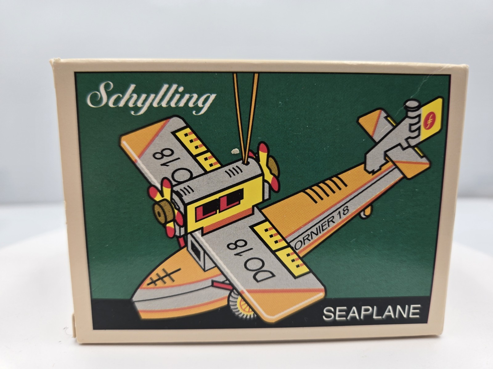 Schylling Biplane Tin Toy Ornament Collector Series 1995