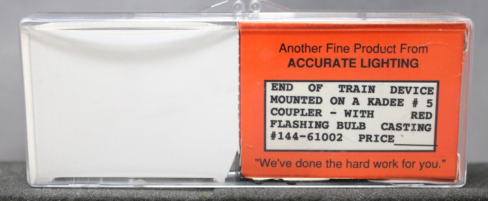 ACCURATE LIGHTING #144-61002 HO Scale Lighted End of Train Device, C9