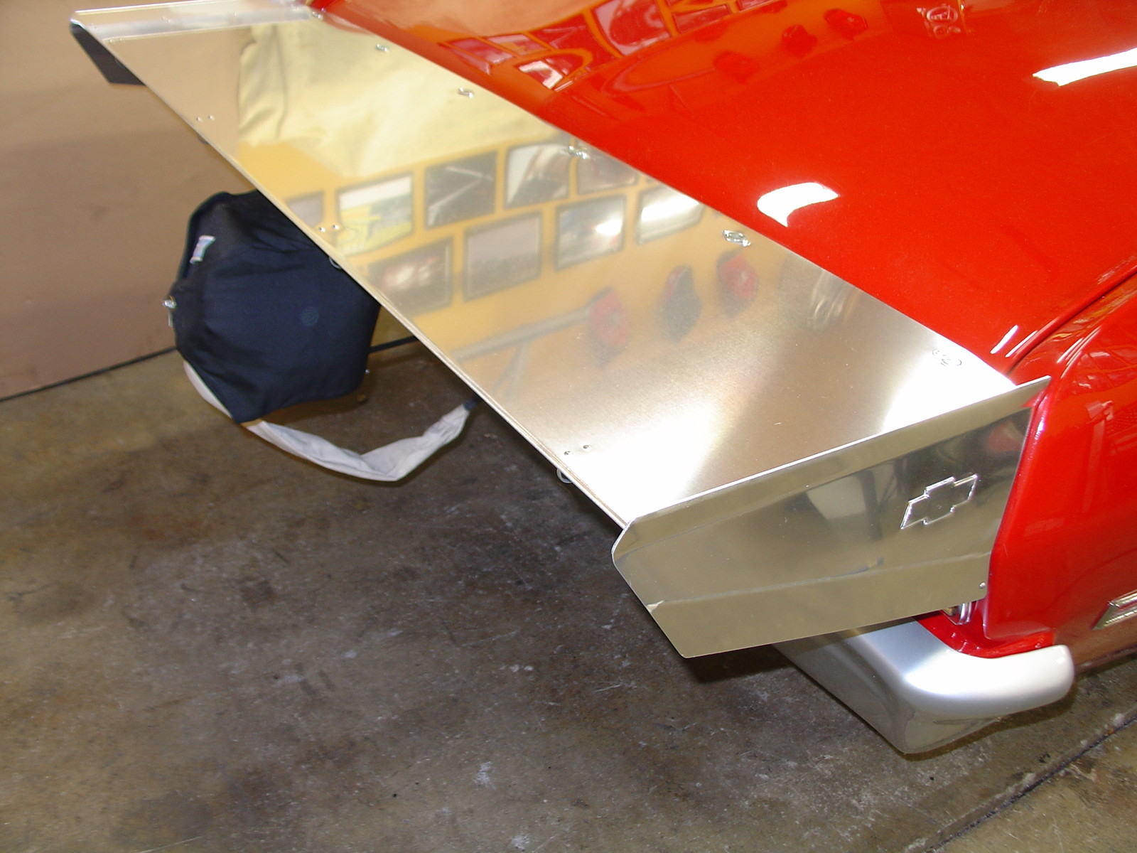 Chevy Nova 68-74 Aluminum Pro Race wing Polished, Black, Brushed Anodized