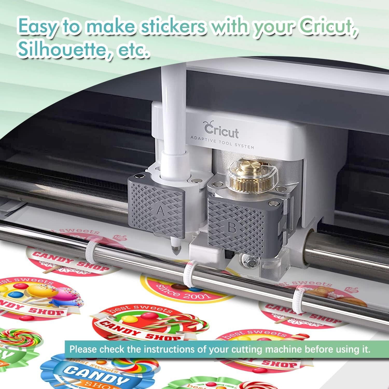 Koala Printable Vinyl Sticker Paper 4 Rolls 13"X32.8 FT Matte White Inkjet Print