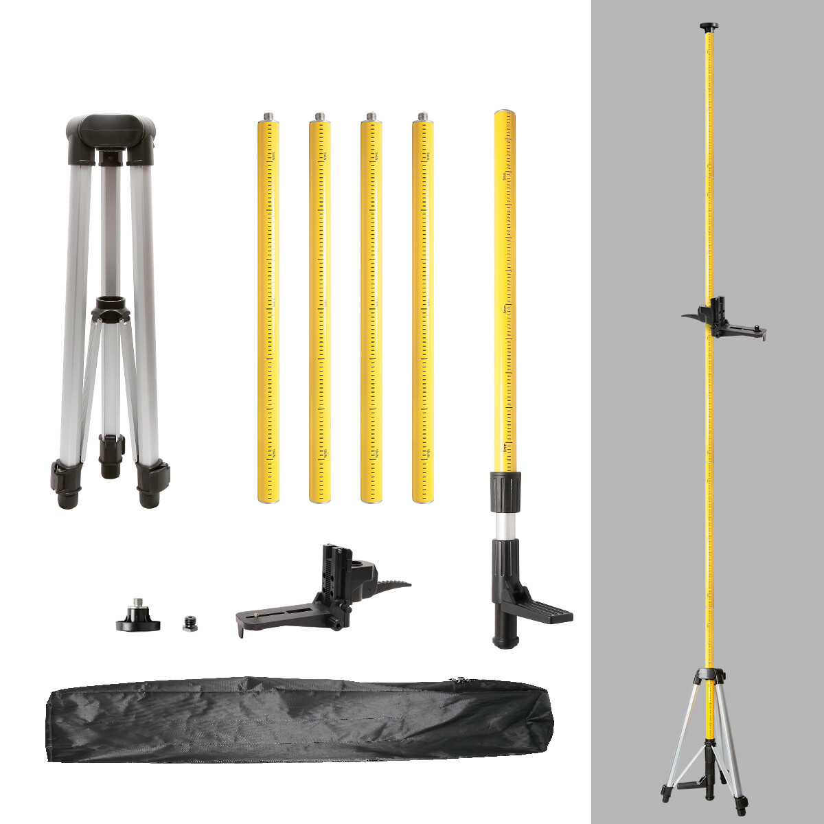 Multifunction 3D Laser level Green Beam + Laser Receiver+High support bar Kit