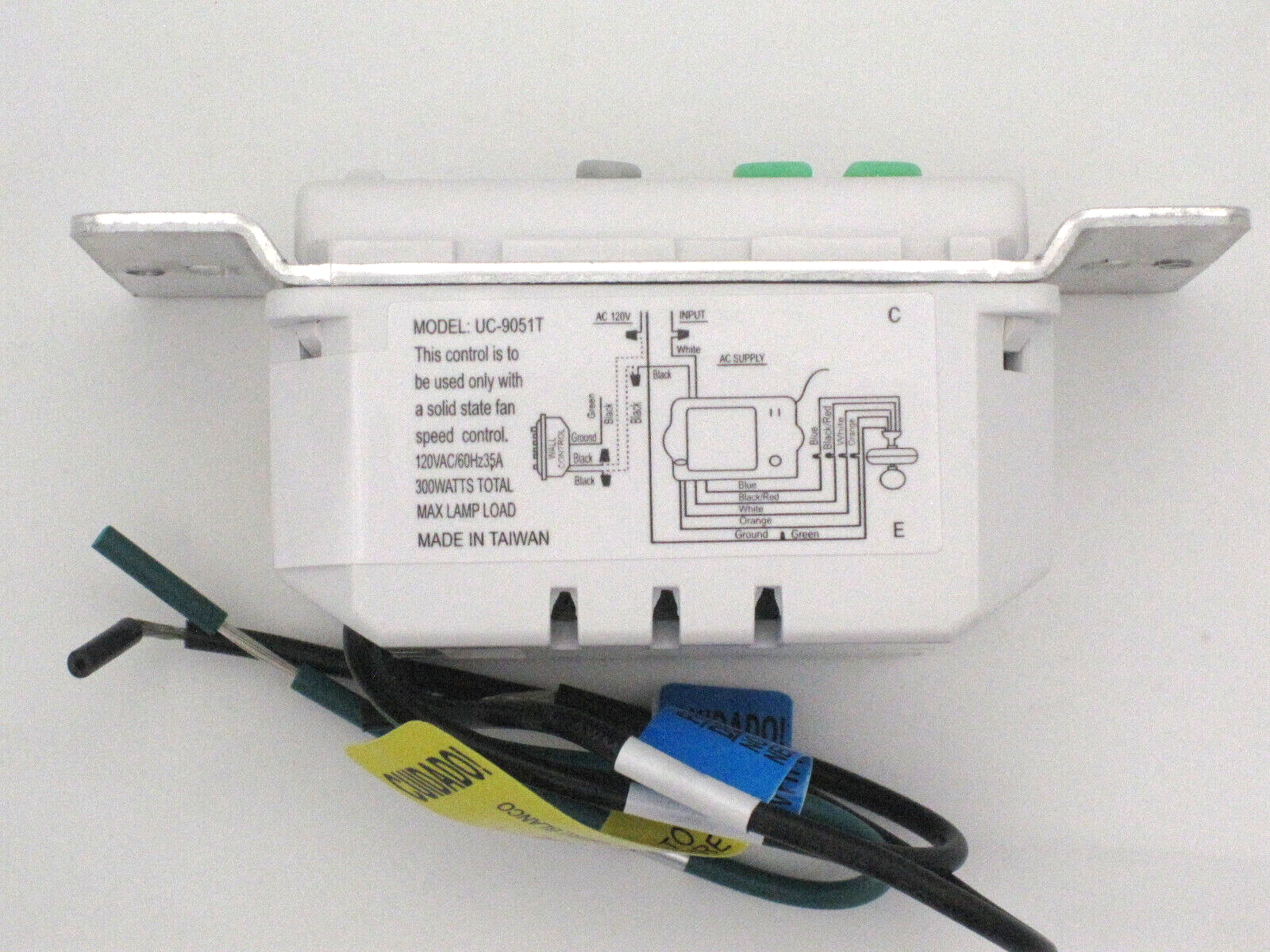 UC-9051T Ceiling Fan Remote Wall Control Dual Light Regency 2WWCD Fanimation C23