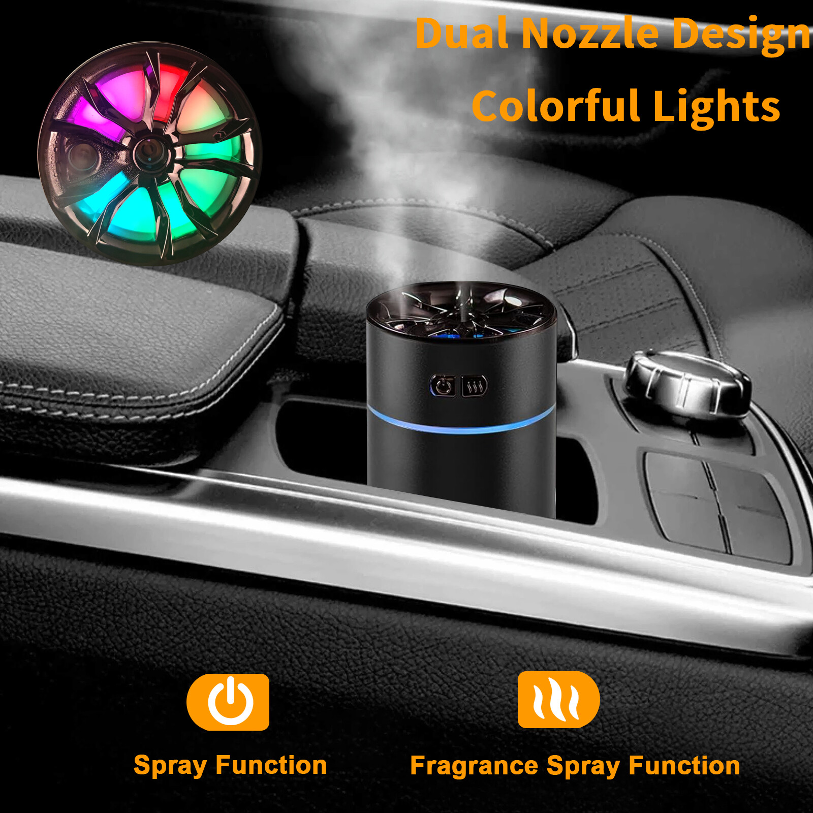 Essential Aroma Oil Diffuser for Large Room Car Ultrasonic Aromatherapy 300 ml