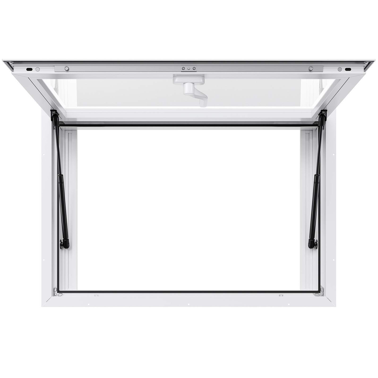 Uimoso 36x24in Aluminum Alloy Food Truck Service Window with Awning