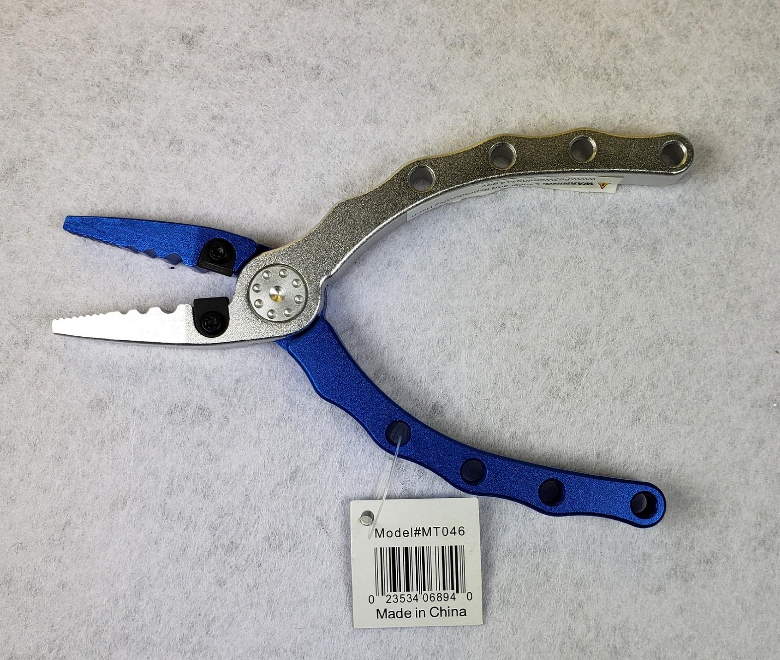 Mustad Aluminum Pliers 6" Ultra-Light Stainless Steel Jaws Aircraft Grade #MT046