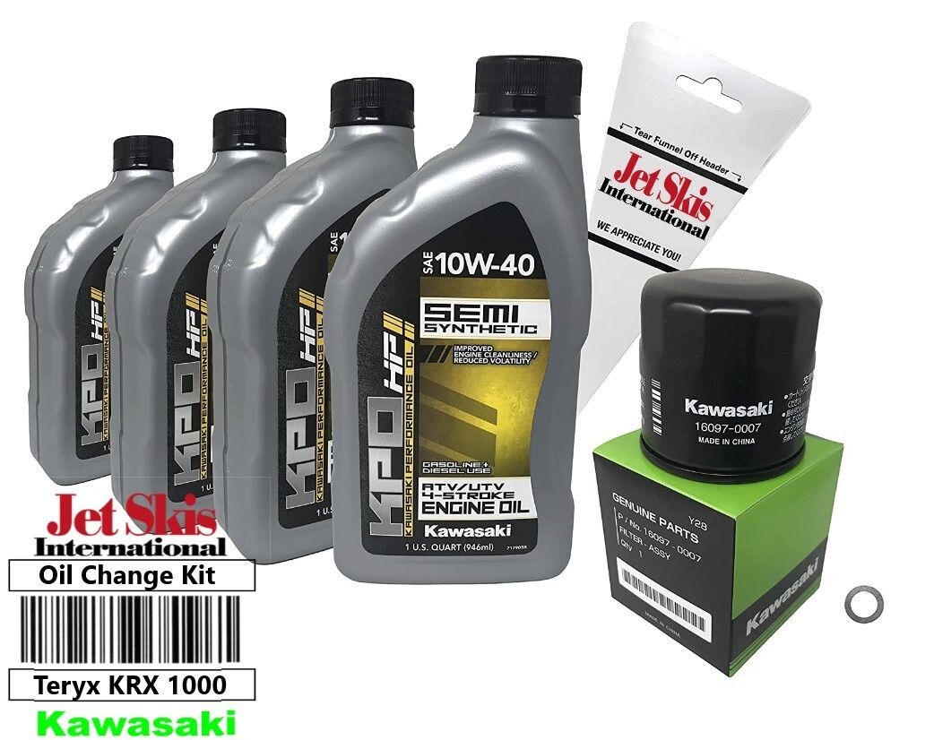 OEM Kawasaki Teryx 750 800 1000 Teryx KRT KRF Teryx4 Oil Change Service Kit