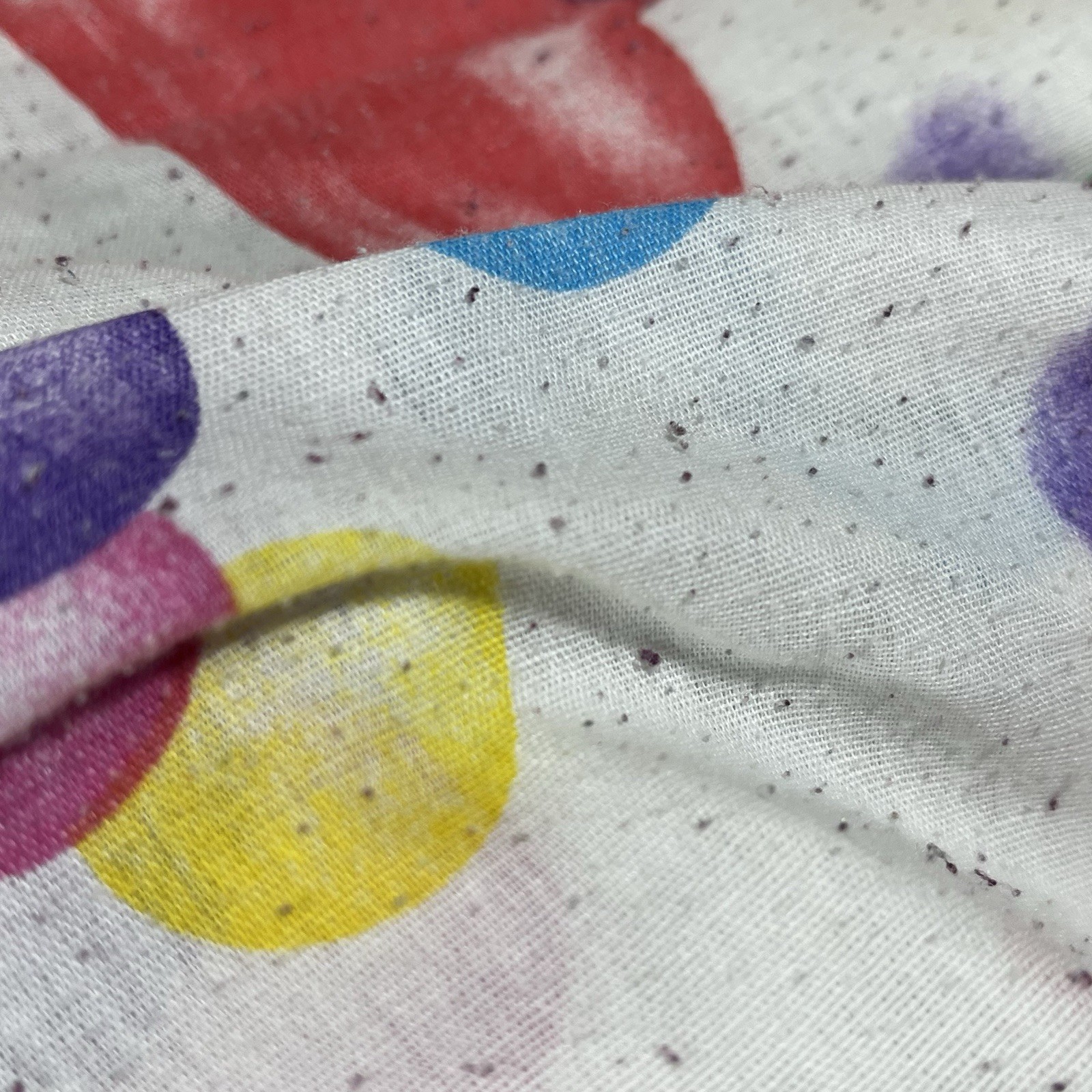 HTF Vintage Lisa Frank Rainbow Gumball Machine Fitted FULL Sheets Fabric