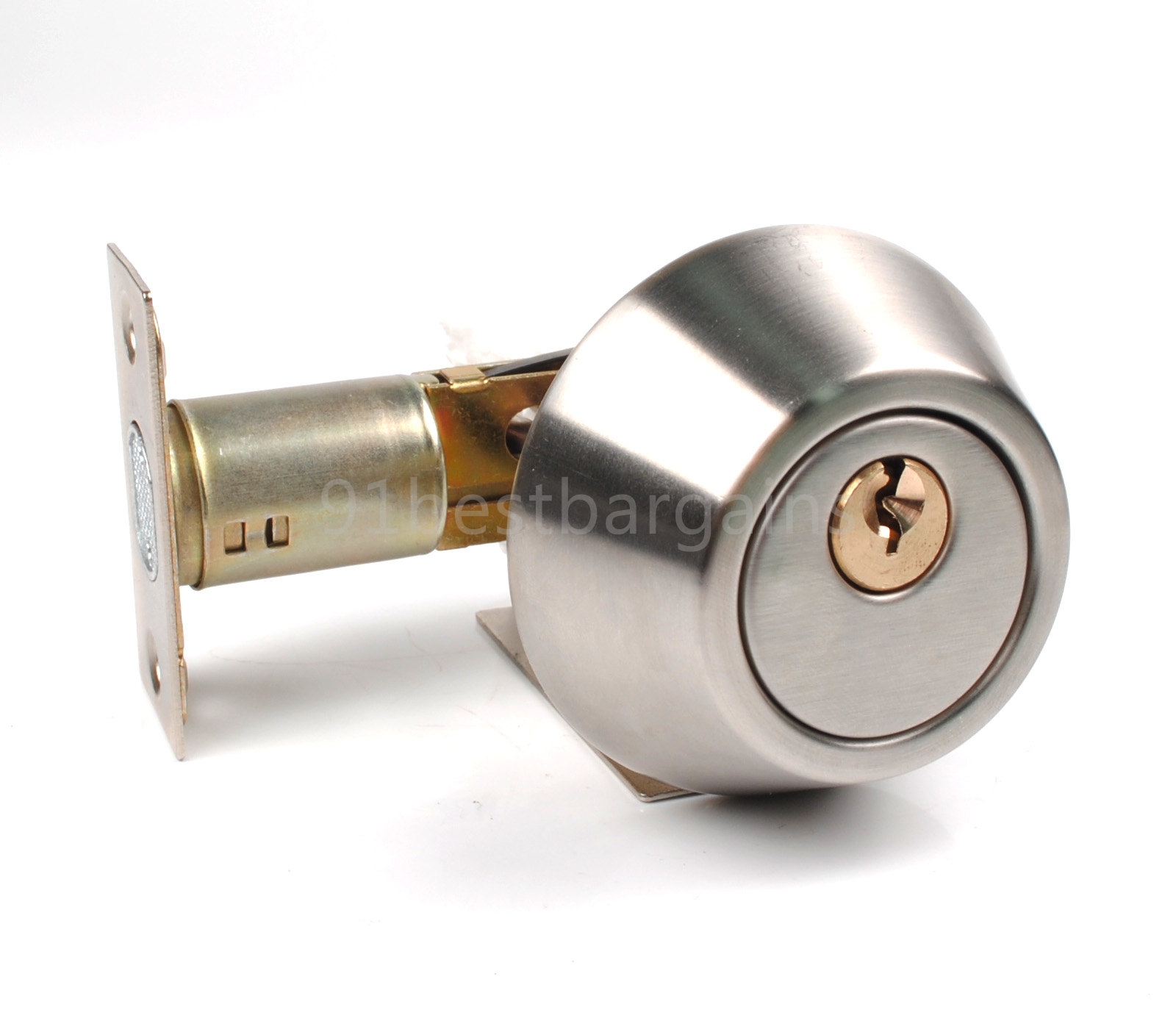 Door Lock Keyed Entry Lock 3 keys Chrome Single Cylinder Deadbolt Dead Bolt