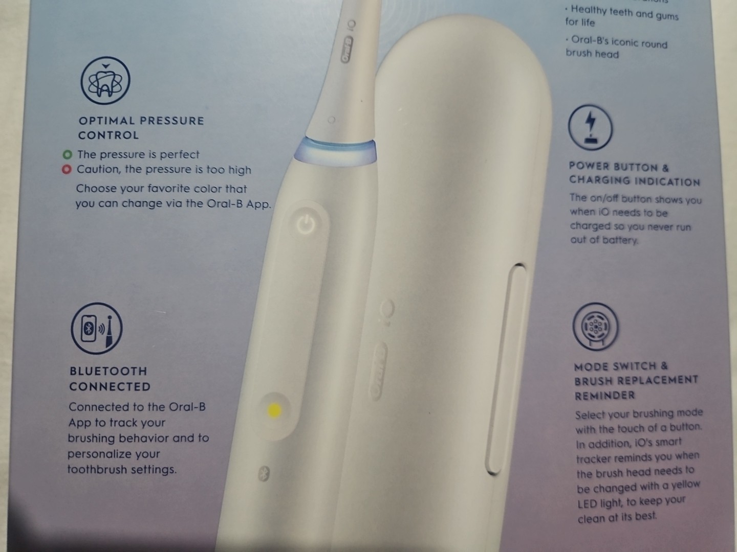 Oral-B iO Series 4 Gum Sensitive Care Rechargeable Electric Toothbrush White NEW