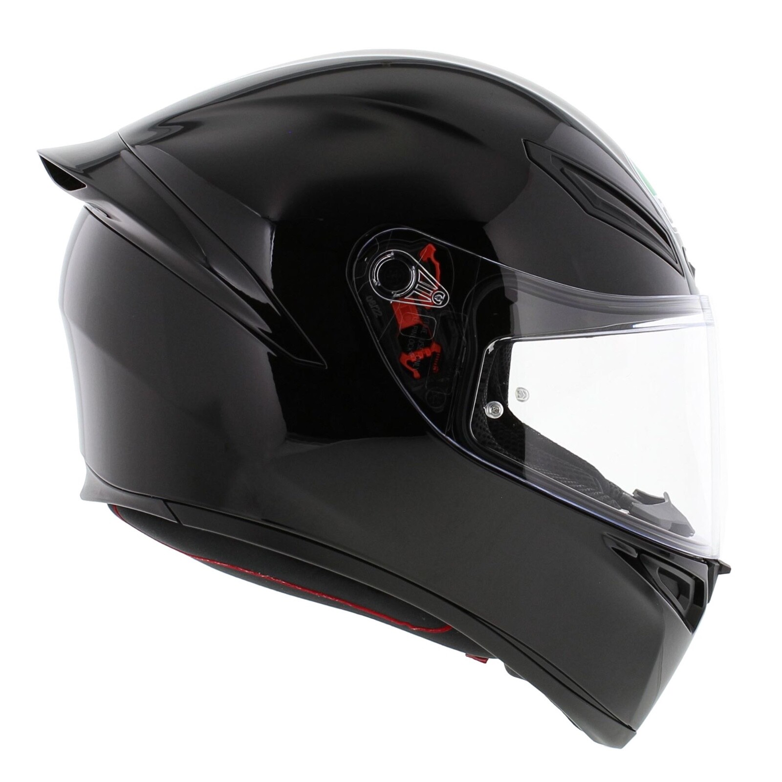 AGV K1-s ECE 22.06 Solid Gloss Black Full Face Motorcycle Helmet, 2206