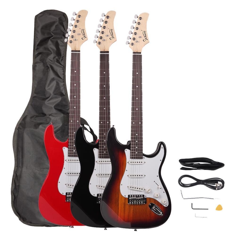 Glarry Rosewood Fingerboard 22 Frets Electric Guitar +Gigbag +Strap +Pick
