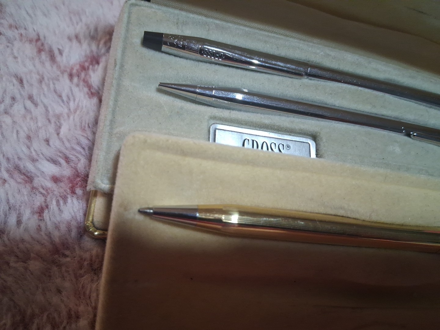 Cross Classic Century Executive Pen& Pencil Collection 10K Gold Filled & Chrome