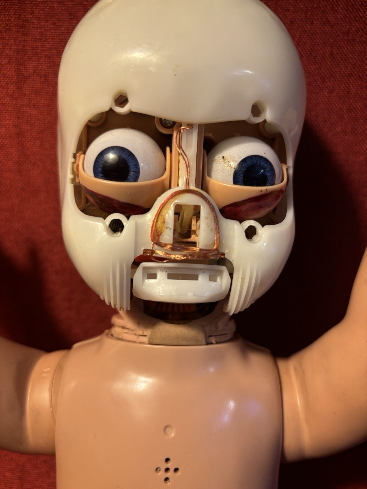 Vintage Doll Baby Oddities Creepy Weird Working Moving Talking Robot