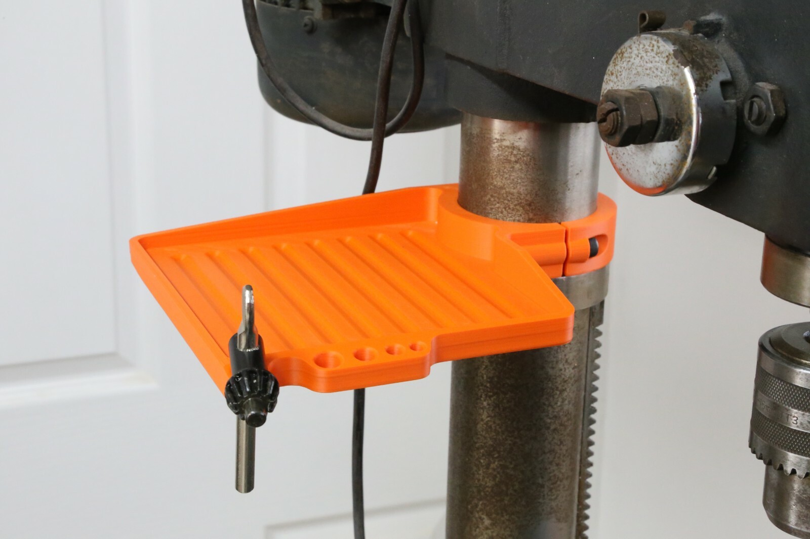 Drill Press Shelf Storage Organiser - LINN Tools Pillar Drill Bit Chuck Key