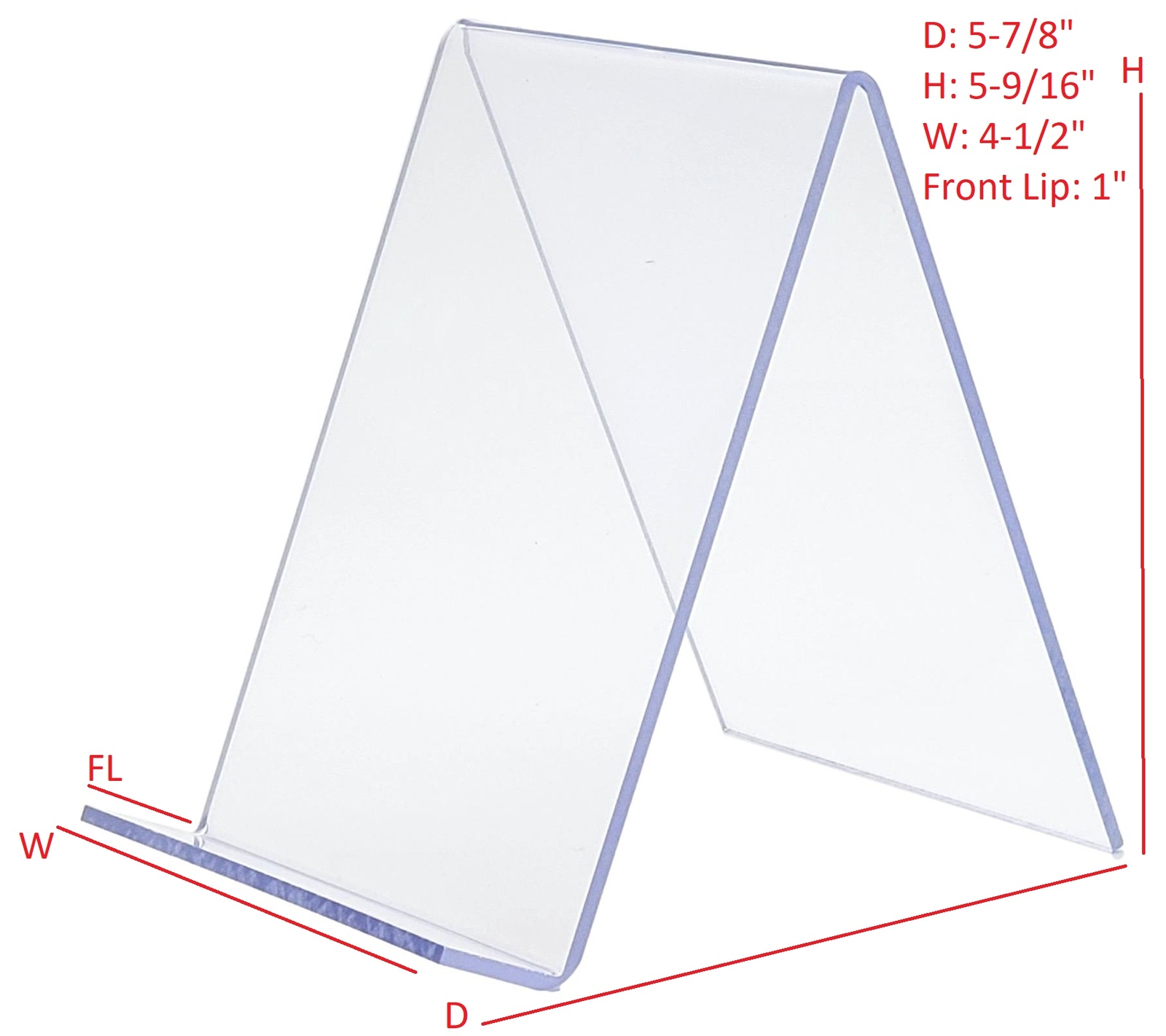 T'z Tagz New Clear Open-Ended Plastic Media Display Easel Book Stand 3 Pack