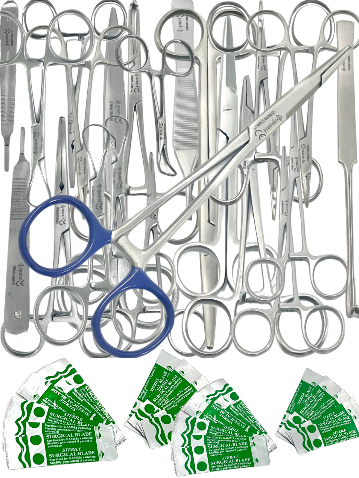 PREMIUM GERMAN 82 PCS GENERAL SURGERY SPAY PACK SURGICAL DENTAL INSTRUMENTS KIT