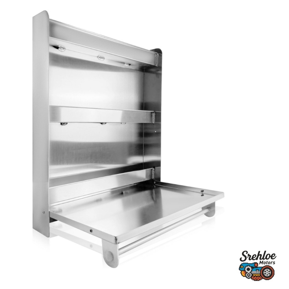 Aluminum Shelves Cabinet Garage Enclosed Trailer Storage Organizer Workstation