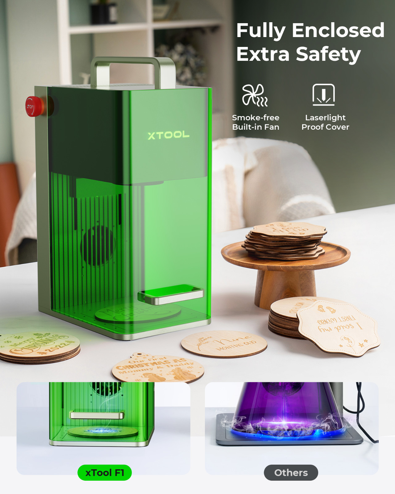 (Refurbished) xTool F1 Laser Engraver Fastest Portable IR & Diode Laser Machine