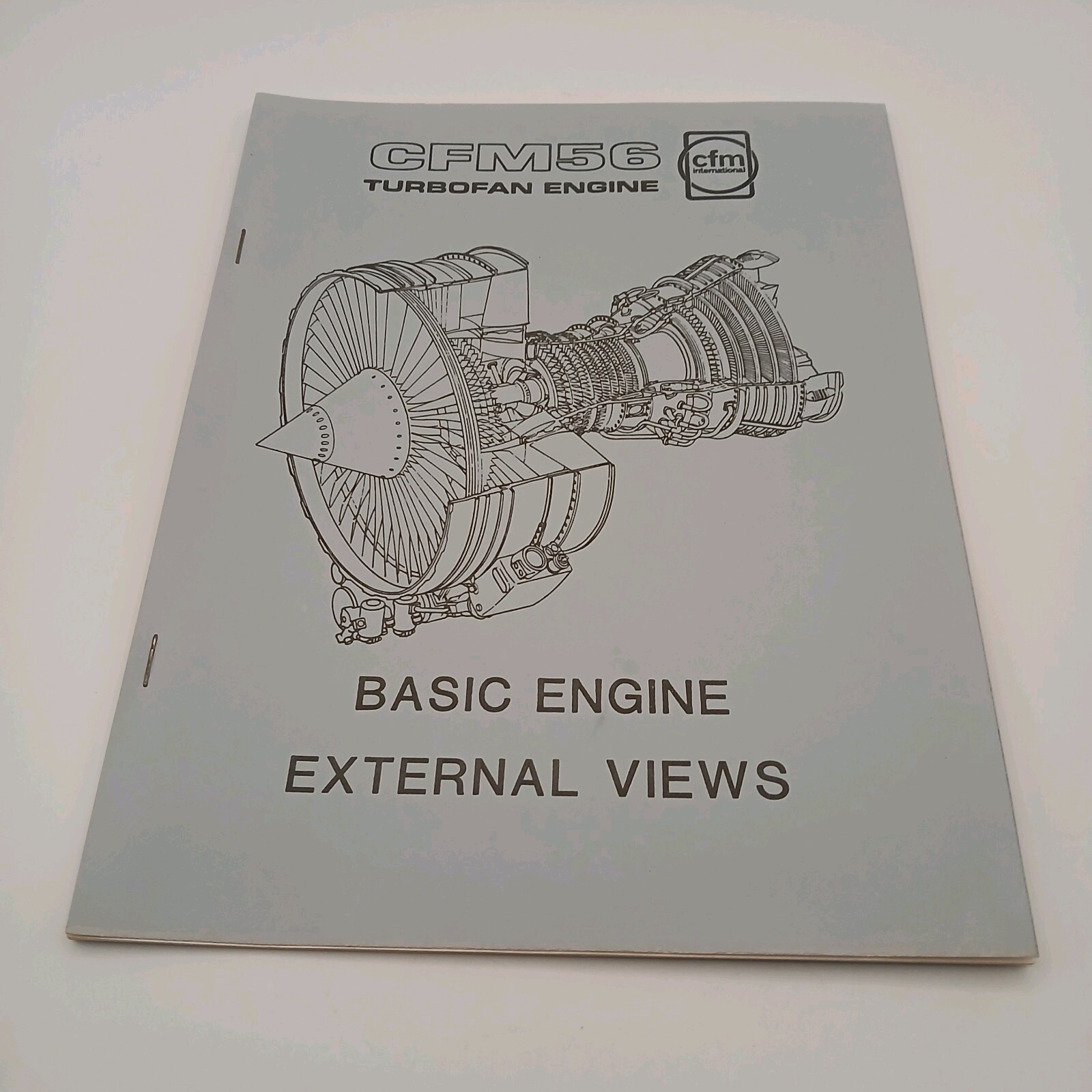 Vintage CFM International CFM56 Turbofan Basic Engine External Views Manual Book