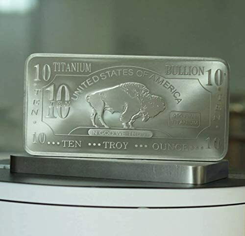 1x 10 Ounce Oz Titanium Buffalo Bar .999 Fine Ti Element one - ten oz