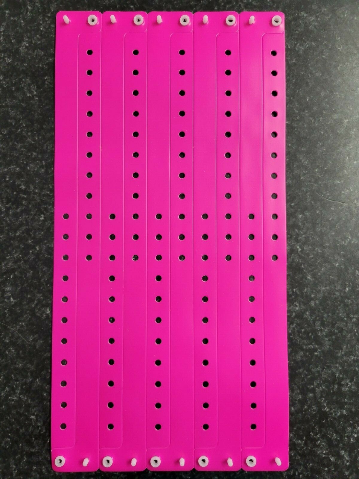 35  NEON PINK PLASTIC/ VINYL WRISTBANDS, WRISTBANDS FOR EVENTS