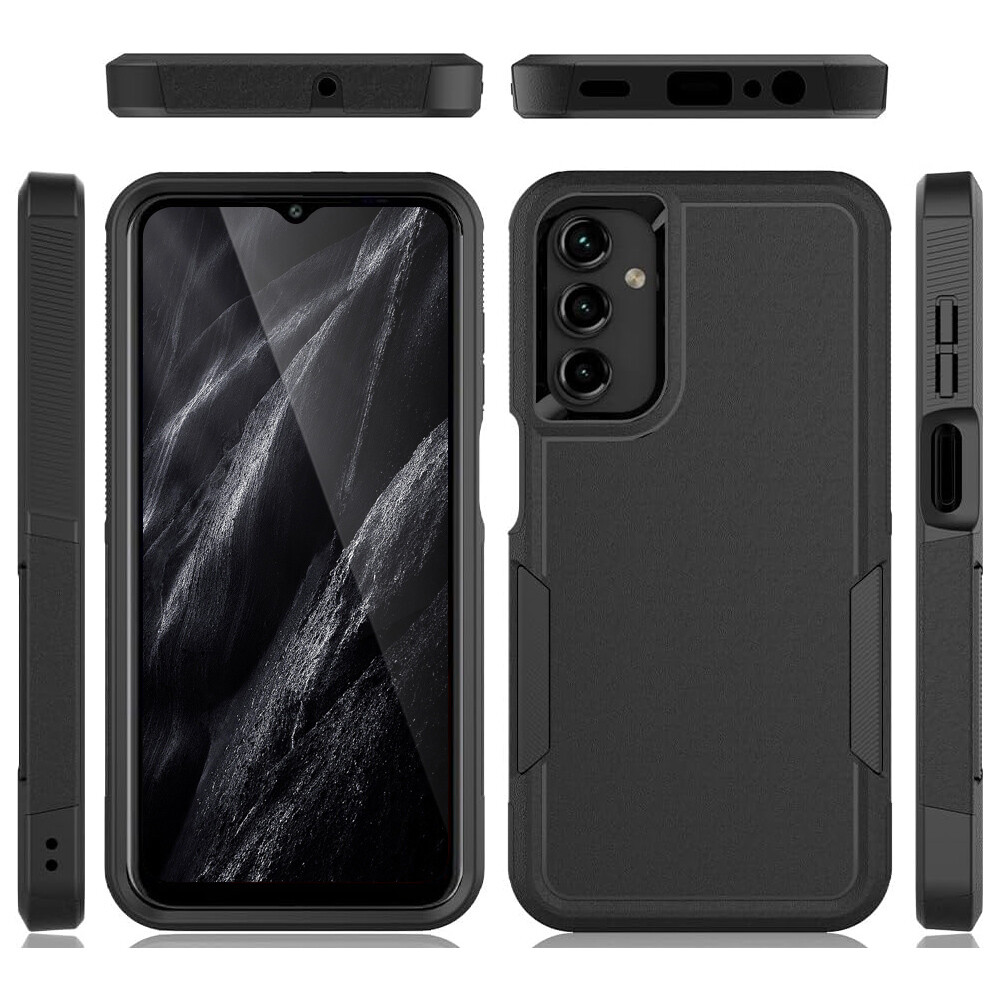For Samsung Galaxy A16 5G Case Heavy-Duty Tough Dual Layer Cover +Tempered Glass