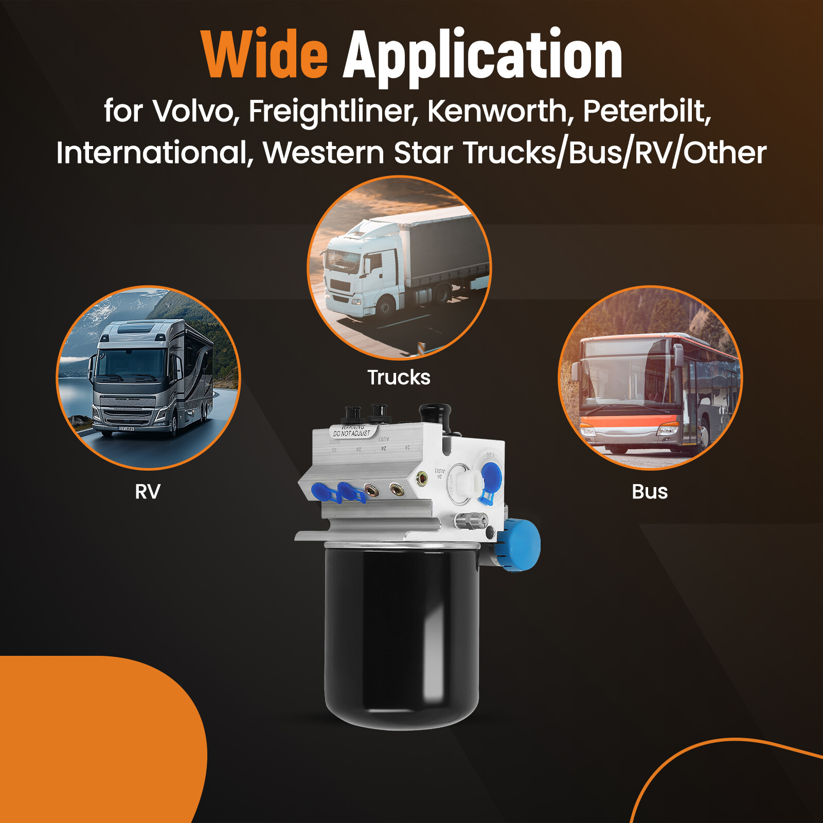 Air Dryer for Peterbilt, International12V Ref: Bendix 801266, 170.801266