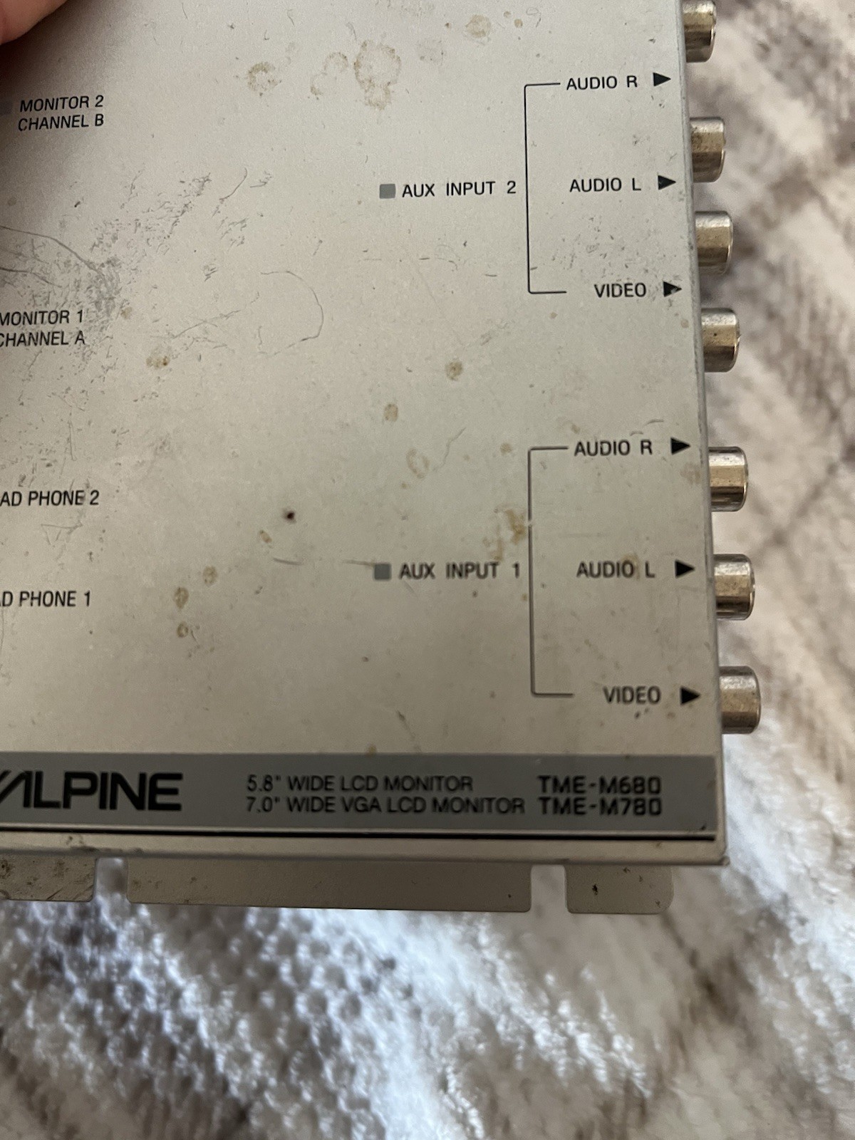 Alpine PKG-M780 Headrest Video Package 2 7” LCD Monitors And Control No Cables