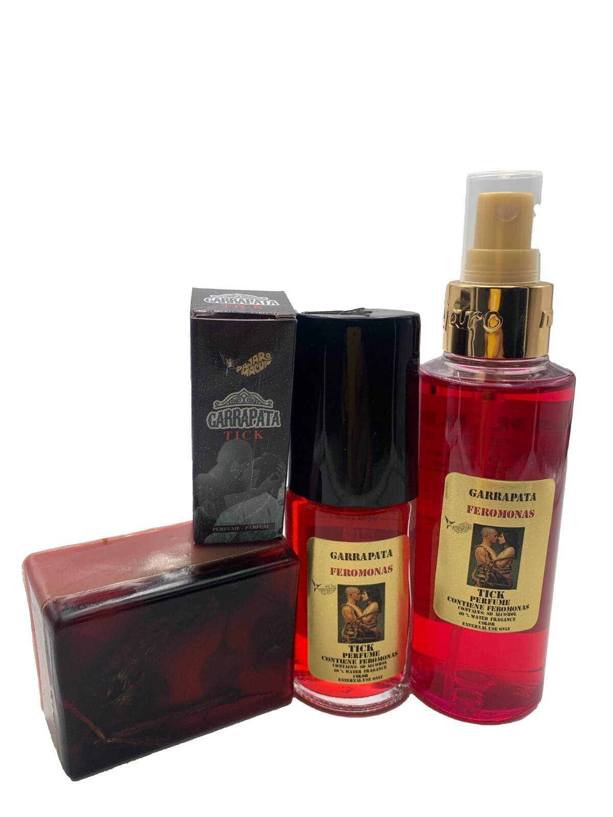 Perfume Garrapata Para Amarres Con Feromonas-Pajaro Macua- Jabón Y Aceite Free