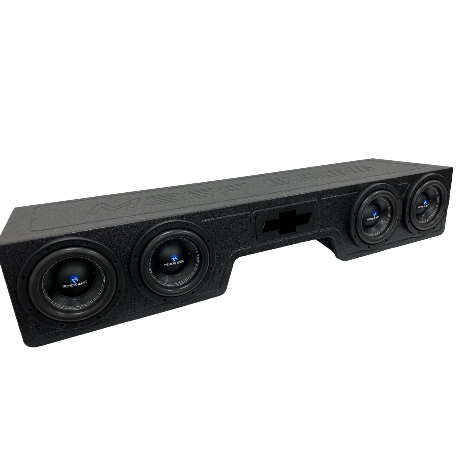 Sub Woofer Box Chevy Silverado 99-06 Ext Cab 4x8 Woofers Front Fire Ported