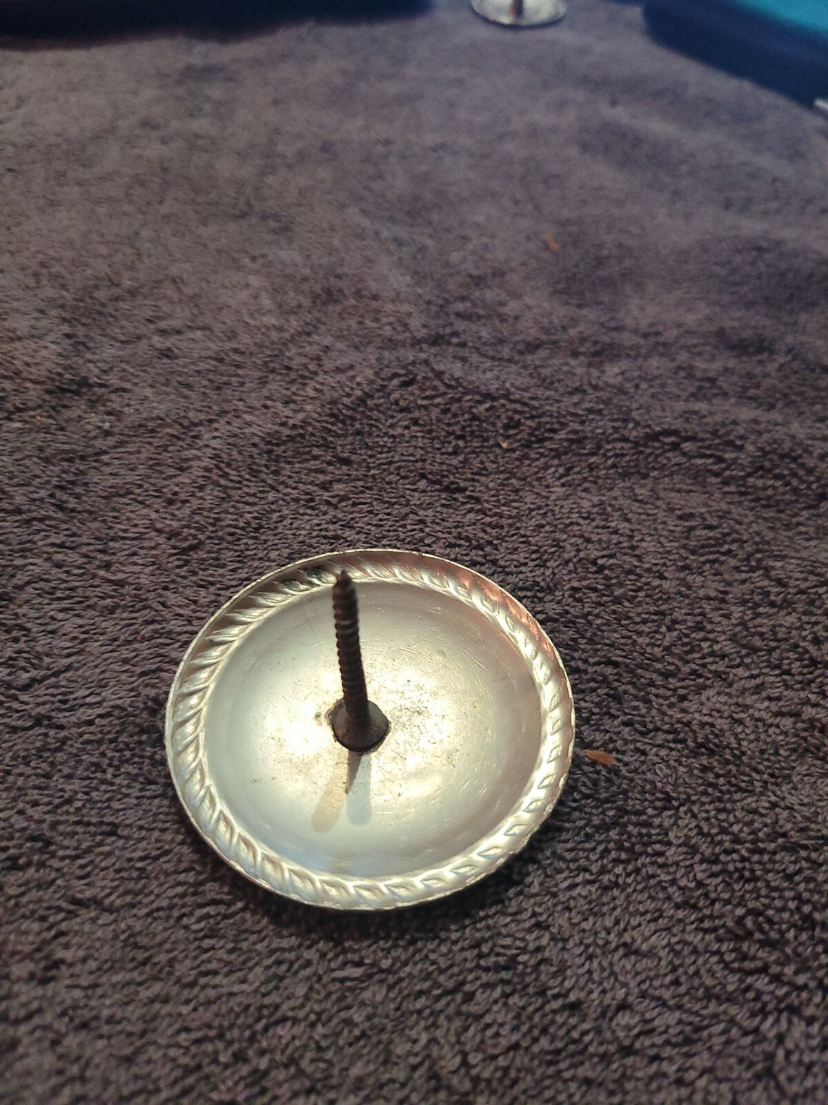 Saddle Concho Floral Rope edge screw in 2 1/4 in